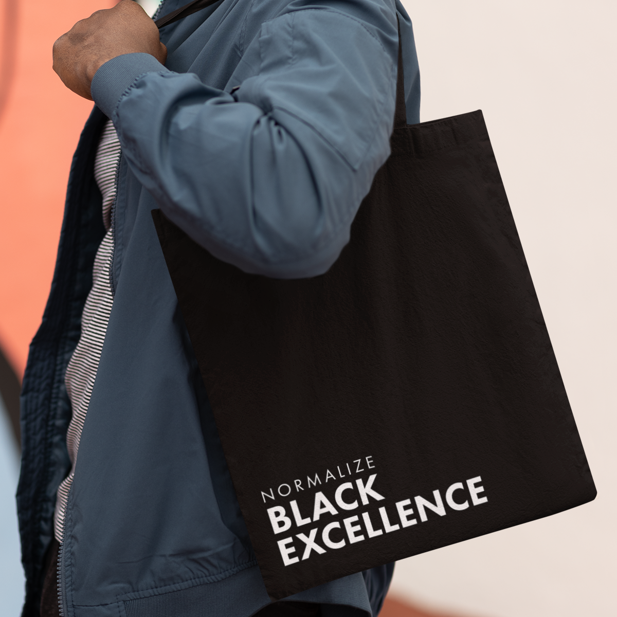 Normalize Black Excellence Tote Bag
